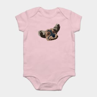 Gus the Yorkie – Cute Dog Art Baby Bodysuit